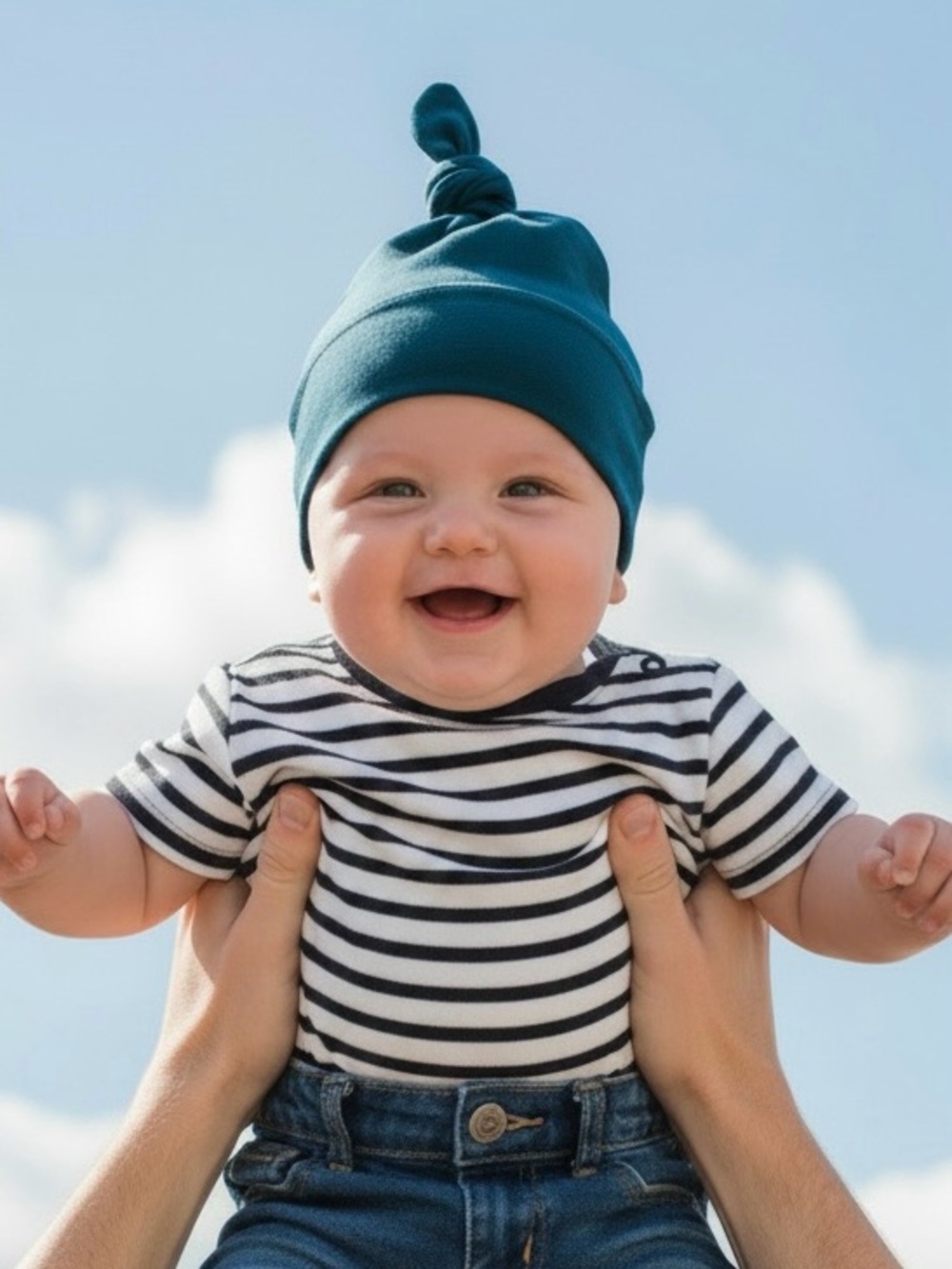 3/$9 NWOT American Apparel Organic Cotton Baby Hats - Turquoise Blue